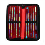 Professional 10-Piece Rainbow Cuticle Care & Manicure Set